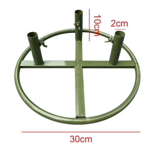 Socle robuste pour présentoirs floraux rond en fer forgé Ailan - 7