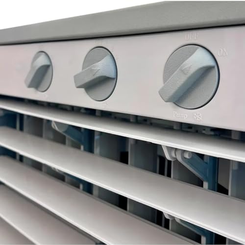 POLO CLIMA Climatizador Portátil, Cinza, 70 Litros, 127V, com Rodízios, Sistema de Ventilação e Resfriamento por Evaporação