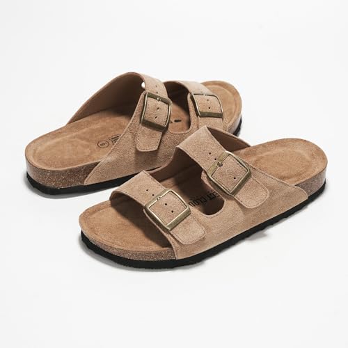 project cloud genuine leather flat sandals women 2025 beach essentials womens sandals memory foam vacation essentials slides for women footwear venita