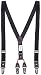 Jabeu Kids and Baby Cute Elastic Suspenders, Y Back Adjustable Solid Color with Metal Clip on Clasp