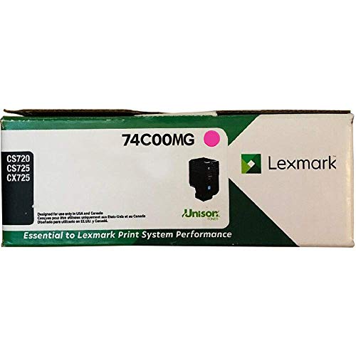 Lexmark Magenta Return Program Toner Cartridge for US Government, 3000 Yield (74C00MG)
