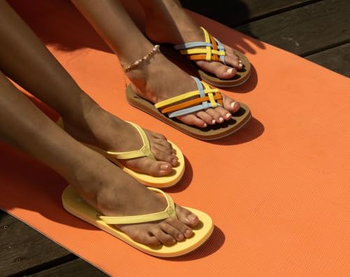 Image of Sanuk Yoga Joy Womens Flip Flops | Yoga Mat Footbed | Sandals for Women | Womens Yoga Sandals | Women's Beach Sandals