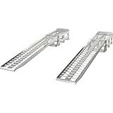 Rage Powersports Low-Profile Aluminum Vehicle Service Stands with Removable Ramps