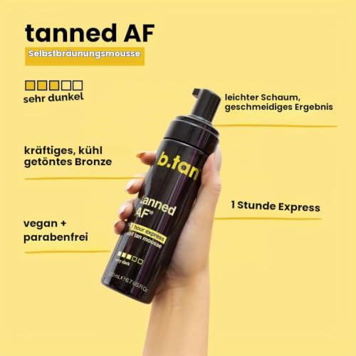 b.tan Dunkles Selbstbräunungsmousse - Tanned AF – Ansicht 3
