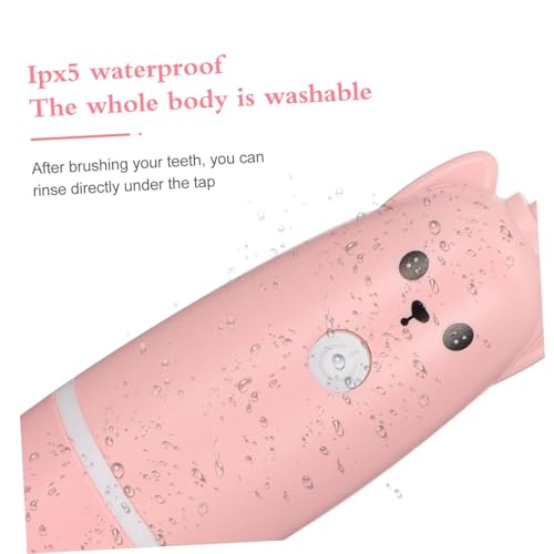 minkissy 1 Set Zahnbürste Kinderzahnbürste Vollautomatische Mundpflege U Förmige Elektrische Haushalts Rosa – Bild 6