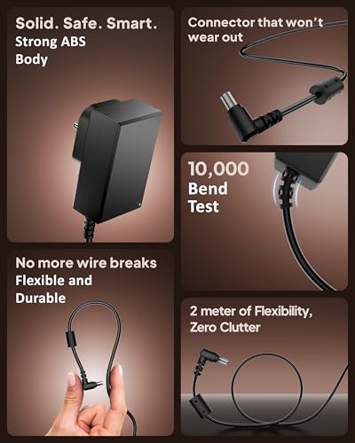 Image of FEDUS BIS Certified 19V 0.84Amp Adapter for LG Monitor, Power Supply of HDTV, LCD LED Monitor & TV Compatible for 19 inch 20 inch 21.5 inch 24 inch 27 inch 29 inch 32Inch TV, Input: 220V-50Hz 50mA Output 19V /0.84A