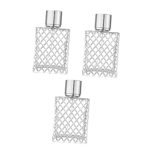 DEARMAMY 3Piezas Perfume Recargables De Vidrio Transparente De Unidades Para Viaje Personalizadas