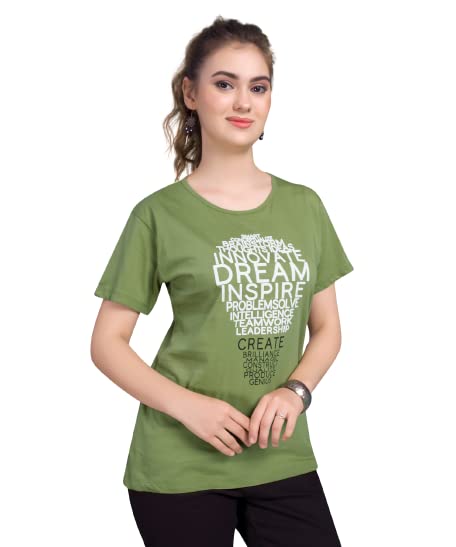 Monisha Plus100% Pure Cotton Womens Tshirt