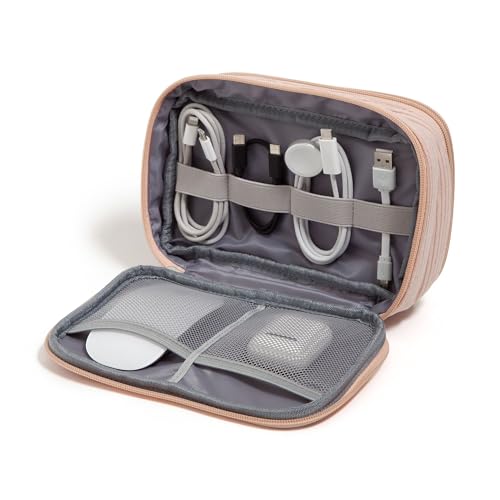 U Brands Dual Zip Corduroy Travel Electronics Organizer,