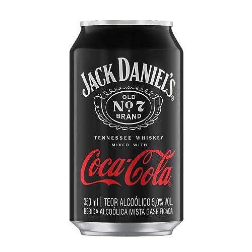 Pack Bebida Mista Alcoólica Gaseificada Jack Daniel's e Coca-Cola Lata 350ml 6 unidades