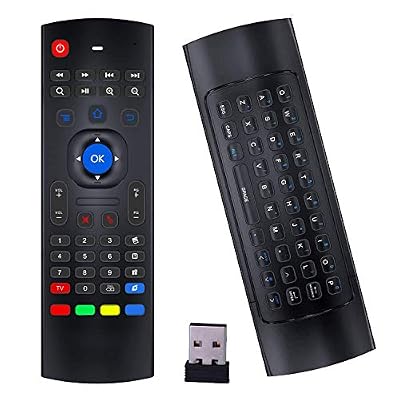 Air Mouse Remote, Rock&Rown MX3 Pro 2.4G Android Box Remote with Mini Wireless Keyboard,Compatible for Android TV/Box/IPTV/Android Projector/HTPC/Xbox/Raspberry Pi