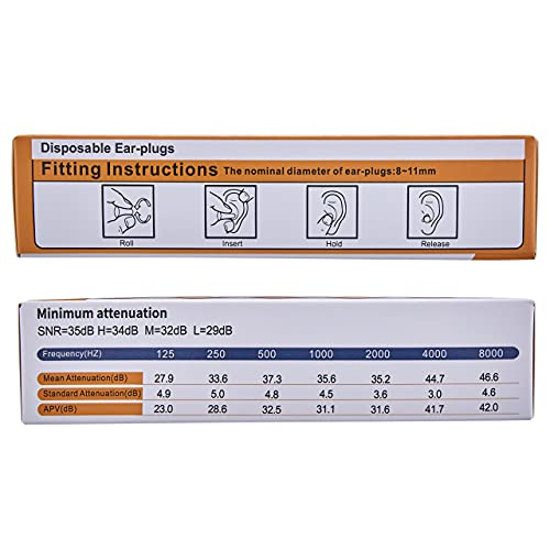 Kinbontop zachte schuimoordopjes, 35dB SNR, ruisonderdrukking, gehoorbescherming, slapen, werken, schieten, reizen… - Image 6