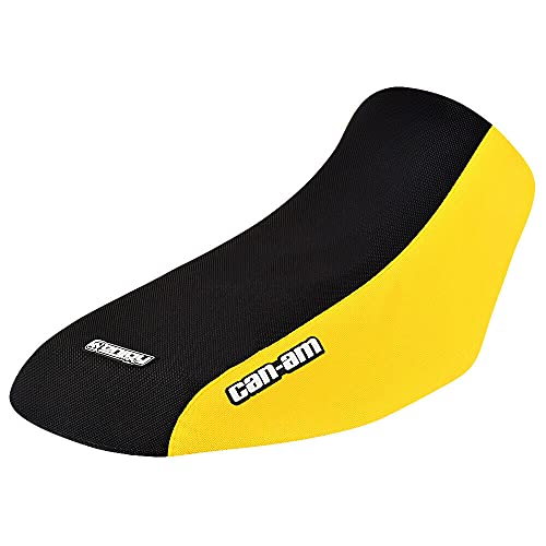 Enjoy Mfg Seat Cover - Compatible Fit for 2007-2011 Can Am Renegade 500 800 GEN 1 - #260 (Yellow Sides/Black TOP Standard)