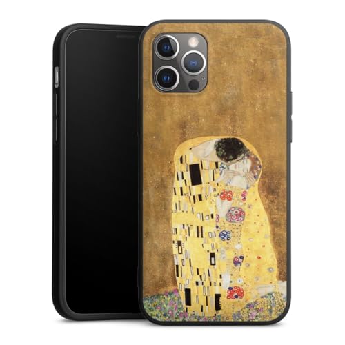 Coque iPhone 12 Pro silicone Klimt etui souple peinture art pour smartphone Apple
