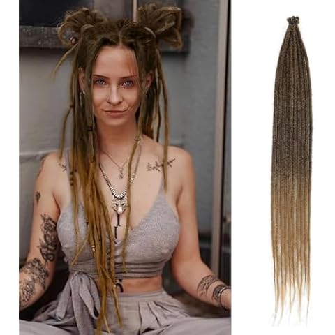 24 Inch Ombre Brown Dreadlock Extensions by TGYHCJBY Cover