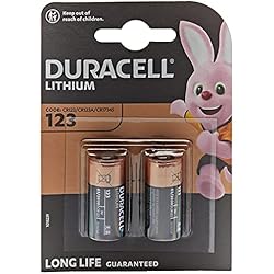 Pilas Para Camara Duracell - Pilas especiales de litio 123 High Power de 6 V, paquete de 2 unidades (CR123 / CR123A / CR17345) diseñadas para su uso en sensores, cerraduras sin llave, flash de cámara y linternas
