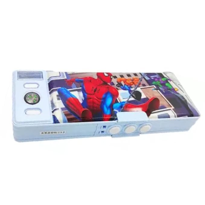 Taufa Villa Superhero Pencil Box For Boys Kids Pencil Case For Boys Spiderman Art Plastic Pencil Box Boys Pencil Bos With Compass School Supply, Multicolor (B0CXF52H1X) Amazon Price History, Amazon Price Tracker