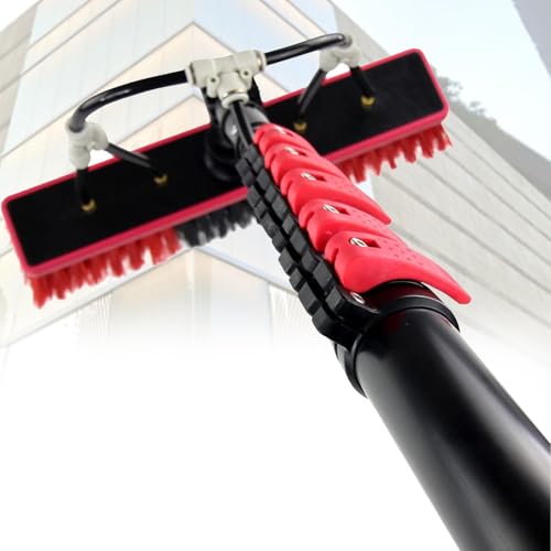 Brosse télescopique alimentation eau pour toit et vitre extensible 5m40