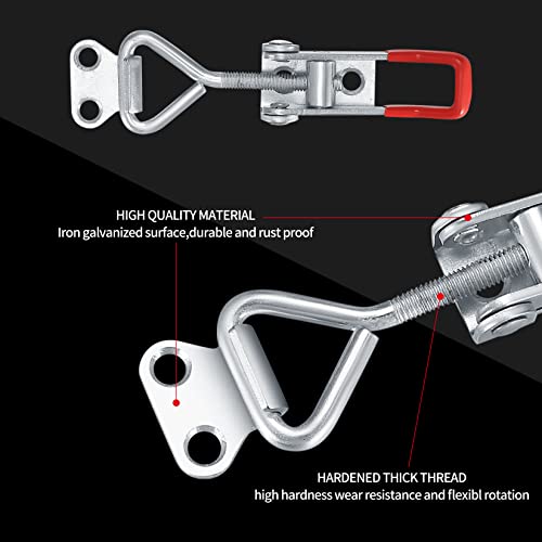 10 Stk Knebelverschluss +40 Stk Schrauben, Kistenverschluss Spannverschluss Eckbefestigung, Ladekapazität Türverschluss Eckverschluss Hebelspanner Verschluss Knopf Knebelverschluss