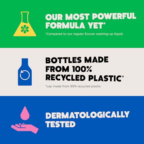 Ecover Power Washing Up Liquid Refill, Bergamot & Sage Scent, 5L - Image 4