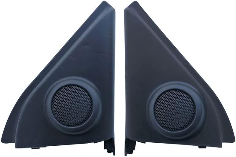 1 Pair Car Front Left and Right Door Tweeters Triangle Speakers Cover Panel Trim Frame Mount for Suzuki Swift 2005 06 07 08 09 10 11 12 13 14 15 16 17