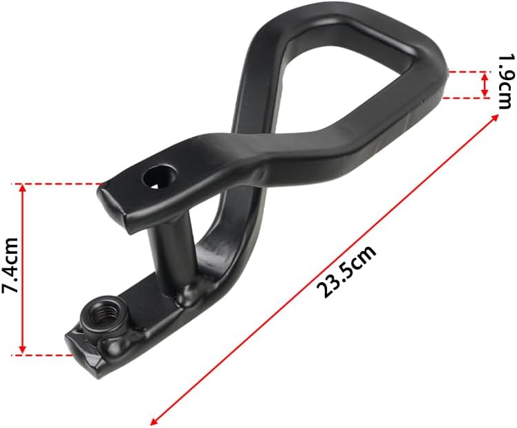 Hex Autoparts Front Recovery Tow Hooks w/Bolts 84195907 Compatible with GMC Sierra 1500 2019-2022 (Black)