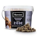 Chewies Trainingshappen Ziege - Monoprotein Snack für Hunde - 300 g - getreidefrei & zuckerfrei - Softe Leckerlies fürs Hundetraining - hypoallergen