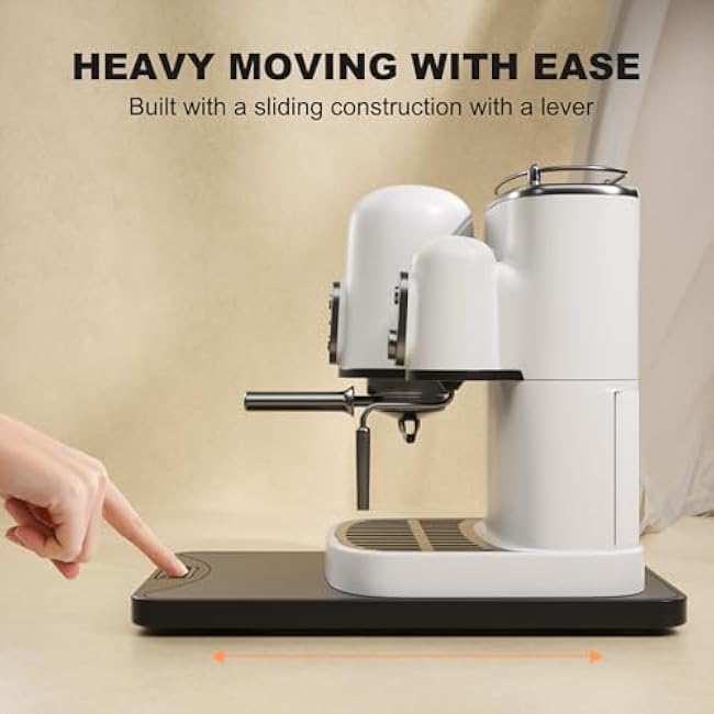 KEINE MARKE Sliding Tray, Sliding Tray for Kitchen Appliances, Coffee Maker, Heavy Duty Kitchen Appliance Tray, Space Saving | Countertop Organizing Tray (10.3 W ¡Á 15.4 D)