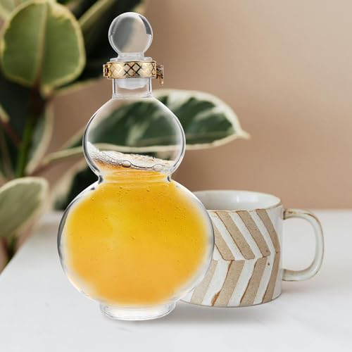 Bouteille en verre de calebasse 1000ml couvercle étanche pour conservation liquide - 6