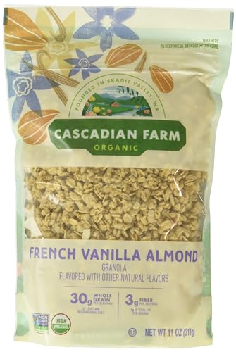 Cascadian Farm French Vanilla Almond Organic Granola, No Added Sugar, Non GMO, 11 Ounces (Pack Of 4) image 5