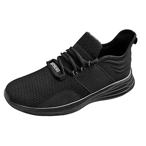 Platform Sneakers Mens Wide Women's Classic Slip-On Comfort Fashion Sneaker Running Shoes Womens With Arch Support Black #TOP4
