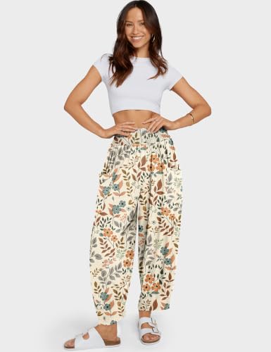 Image of TARSE Women's Linen Wide Leg Pants Baggy High Waist Palazzo Pants