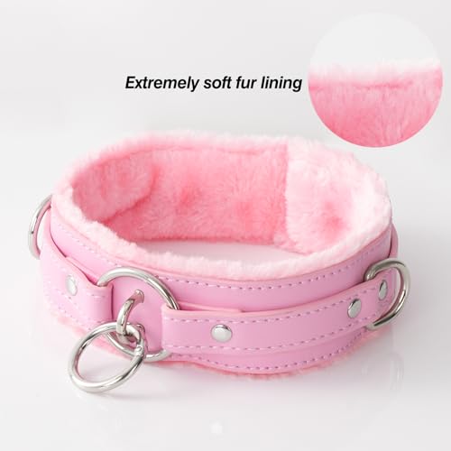 Choker Collar for Women, Gothic Punk Neckace Fashion Jewerly Adjustable Leather Collar with Alloy Buckle3