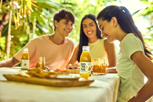 Image of Pomona Organic Juices Pure Mango Juice, 8.4 Ounce Bottle (Pack of 12), Cold Pressed Organic Juice, Non-GMO, No Sugar Added, Not from Concentrate, Gluten Free, Kosher Certified, Preservative Free