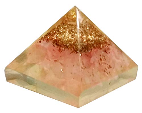 Pyramide orgonale en Quartz Rose Purpledip pour harmonie maison