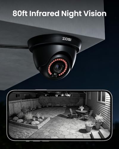 Image of ZOSI 8CH 3K Lite Security Camera System, 4X Home CCTV Cameras, 500GB HDD