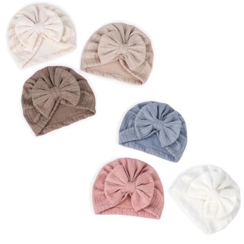 Aililong Baby Mütze Mädchen - 6 Stück Turbanmützen in...