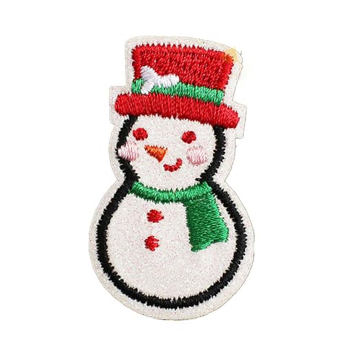 Apliques bordados para coser parches de Navidad para jeans, chaquetas, decoración de ropa y regalos de Navidad