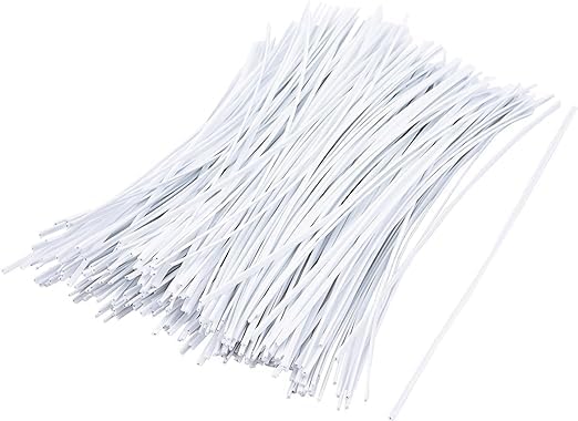 HAKUHO 300-Piece Reusable Twist Cable Ties - Efficient Wire Fastening and Organization (6 Inch) - Versatile, Durable Cord Management Solution (White)-image-2