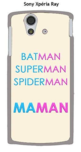 Onozo Coque Sony Xperia Ray Design Maman vs Batman