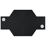 FANMATS 15331 NFL Pittsburgh Steelers Motorcycle Mat , Black, 82.5' x 42'