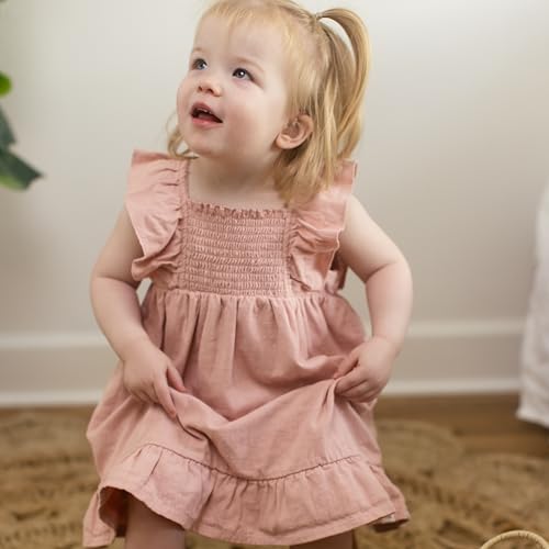 Burt's Bees Baby Girls Organic Cotton Dress & Pantie Set, Infant, 2-Piece - image 2