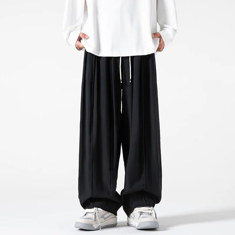 Men Harem Pants Wide Leg Harajuku Thin Casual Pants Male Streetwear Hip Hop Trousers2