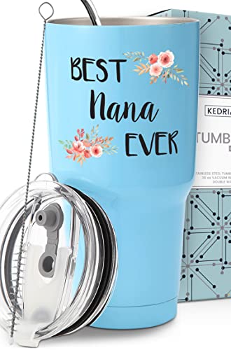 Kedrian Nana Tumbler 30Oz, Nana Gifts From Grandkids, Nana Coffee Mug, Nana Birthday Gifts For Nana Mug, Best Grandma Gifts For Grandma From Granddaughter,Birthday Gifts For Grandma Gifts For Birthday #TOP7