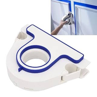 Painter Tape Applicator, Masking Paint Tape Dispenser for Trim Wall Floor, with 1 Roll 25mm Width Blue PainterTapes, Applicator Set Dispenser Tool for Painting Trim (White)