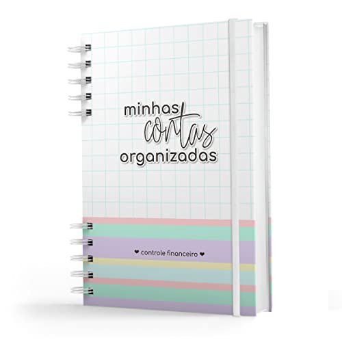Caderno De Controle Financeiro - Capa Dura - Minhas Contas Organizadas