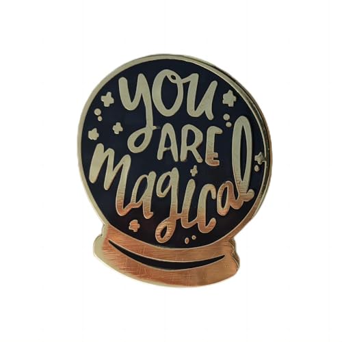 Image of You are a magical enamel pin Magic crystal ball brooch metal badge jewelry accessory gift