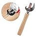 Produktbild Romote 1PC Multifunktions einfache manuelle Seiten Cut Metall Bier Flaschenöffner Edelstahl Holzgriff Dosenöffner Küchenhelfer
