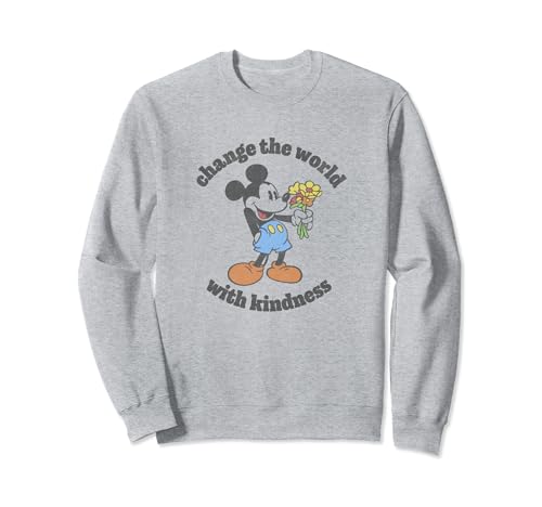 Sweatshirt Disney Mickey à fleurs pull mode femme et homme confortable