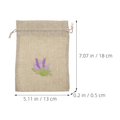Cabilock 5 bolsas vacías de lavanda con cordón delicado miniatura 4